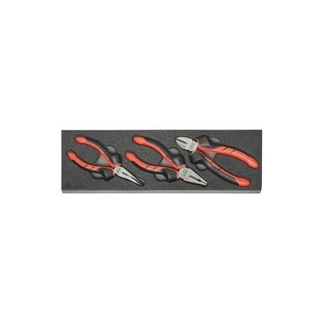 Holex 3 Pc Pliers Set in Foam 955171 3